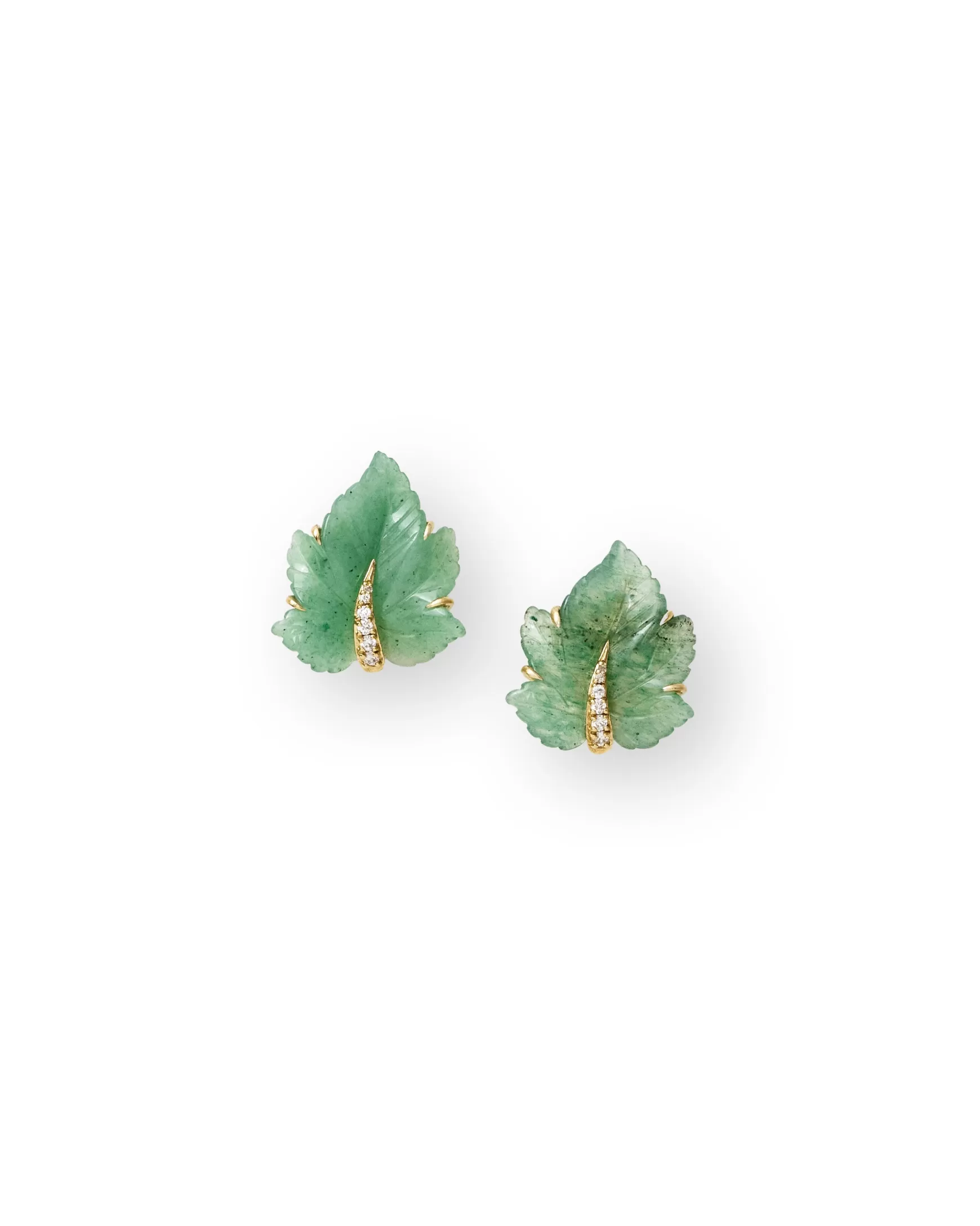 Jewelry*Teri Jon Leaf Earrings GREEN